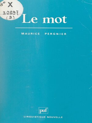 cover image of Le mot